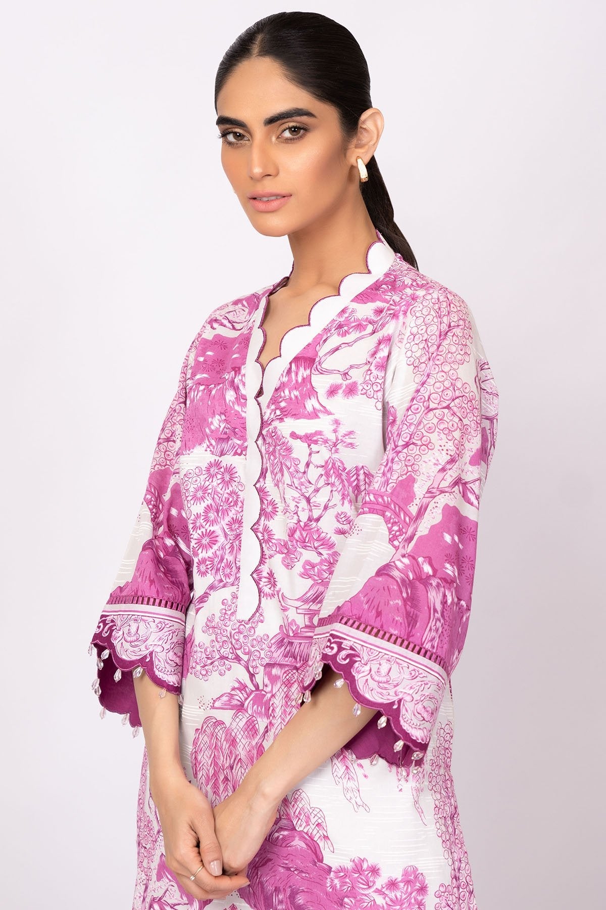 Alkaram - 1 Pc Printed Lawn Shirt