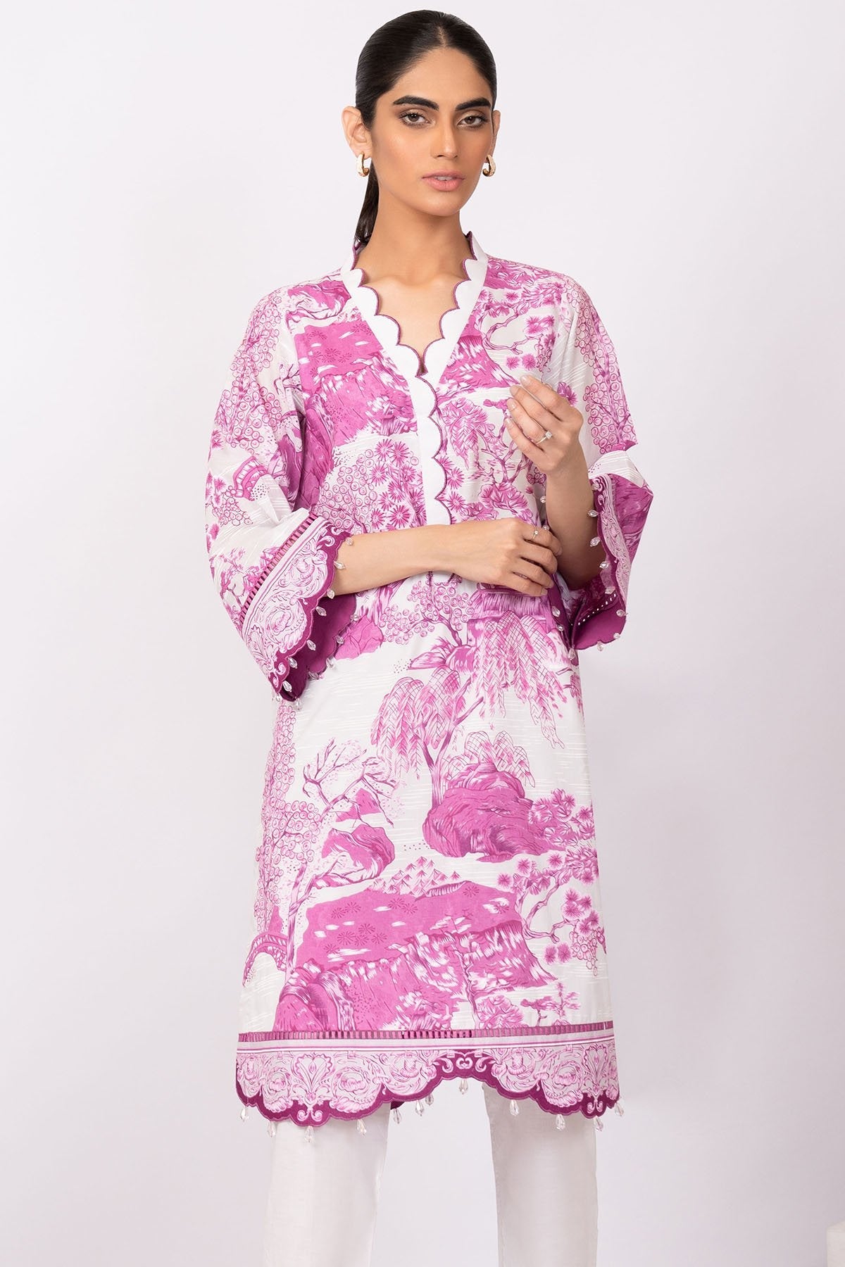 Alkaram - 1 Pc Printed Lawn Shirt