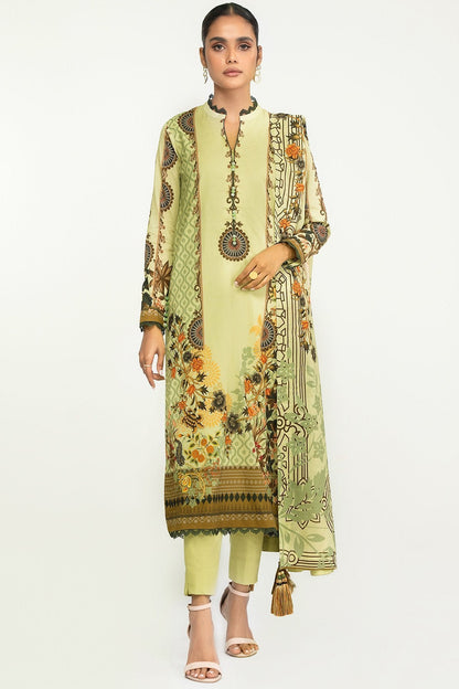 2 Pc Printed Lawn Suit With Lawn Dupatta