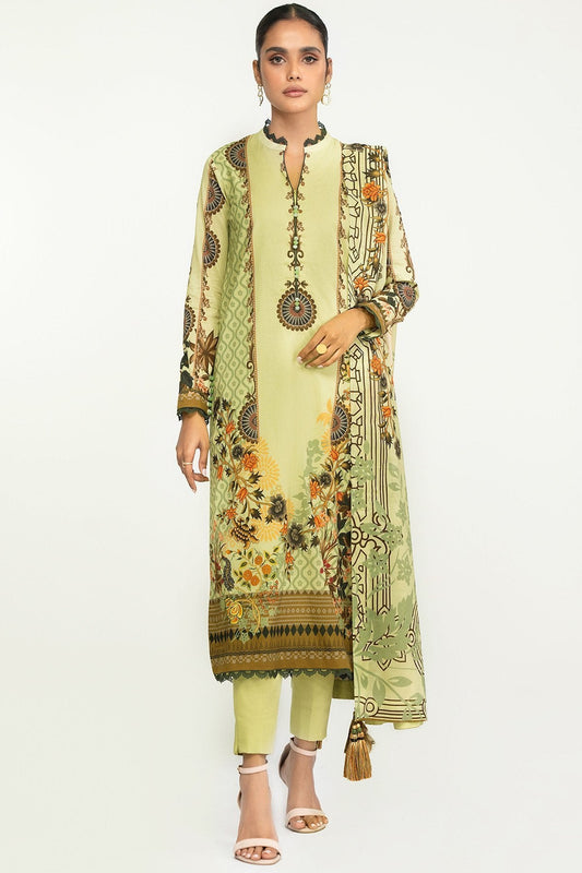 2 Pc Printed Lawn Suit With Lawn Dupatta