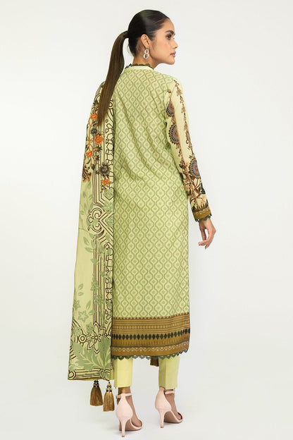 2 Pc Printed Lawn Suit With Lawn Dupatta