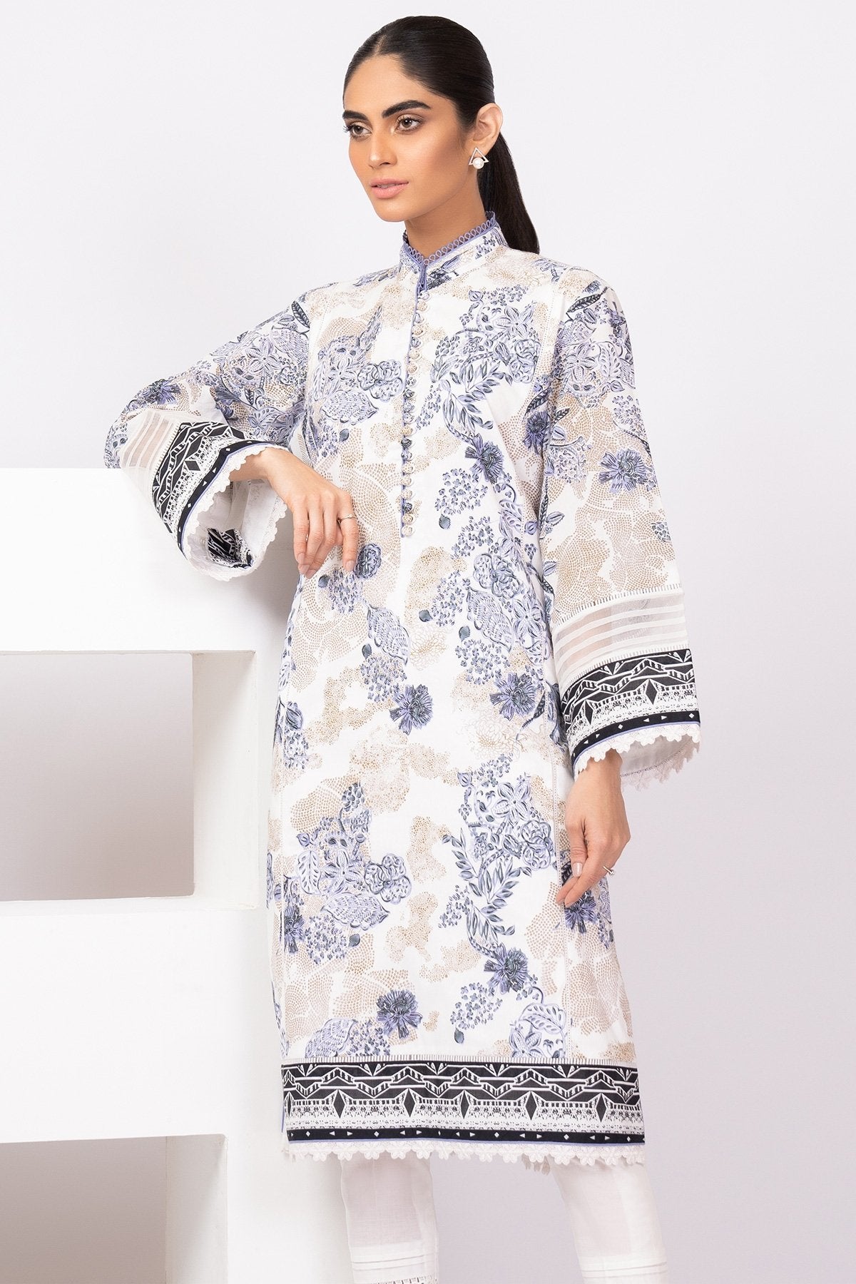 Alkaram - 1 Pc Printed Lawn Shirt
