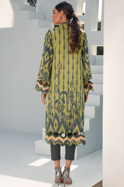 Alkaram - 2 Pc Embroidered Lawn Suit With Dyed Cambric Trousers