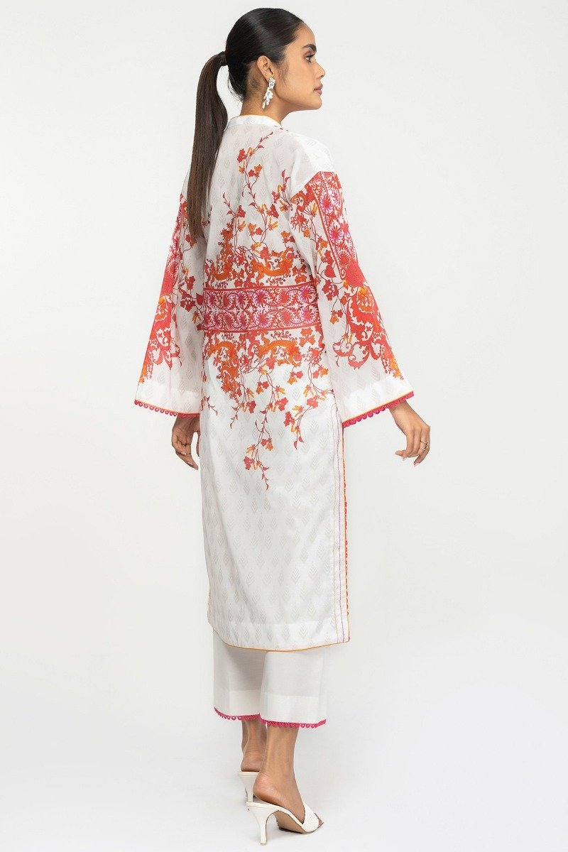 2 Pc Printed Lawn Suit With Cambric Trousers