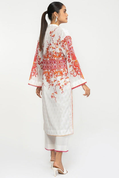 2 Pc Printed Lawn Suit With Cambric Trousers