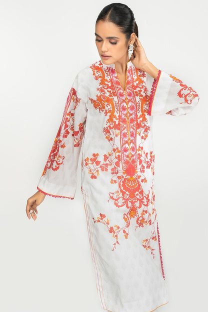 2 Pc Printed Lawn Suit With Cambric Trousers