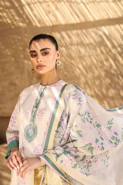 Alkaram - Three Piece Embroidered Suit With jacquard Dupatta
