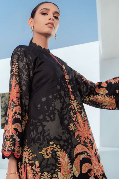 Alkaram - 2 Pc Printed Lawn Shirt With Dyed Cambric Trousers