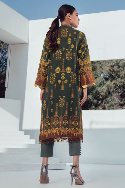 Alkaram - 2 Pc Digital Lawn Suit With Dyed Cambric Trousers