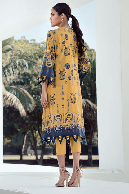 Alkaram - 2 Pc Digital Lawn Suit With Dyed Cambric Trousers