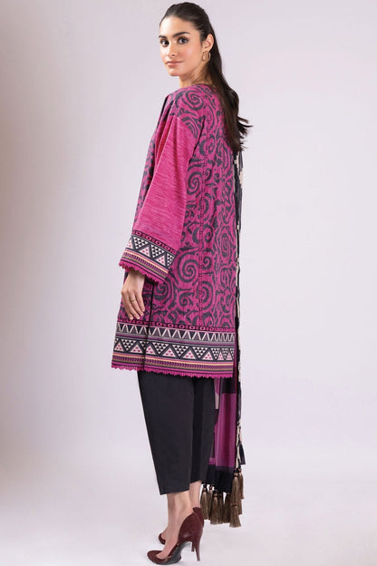 Alkaram - 2 Pc Printed Lawn Suit With Chiffon Dupatta