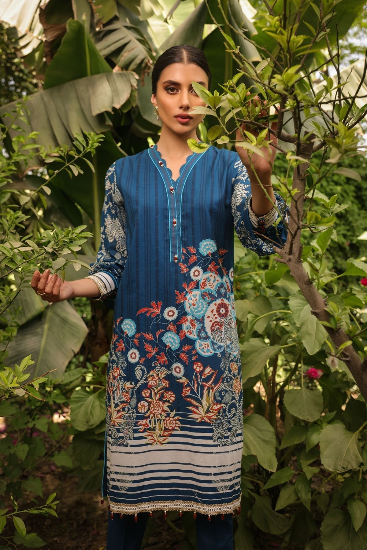 1 Pc Printed Lawn Shirt