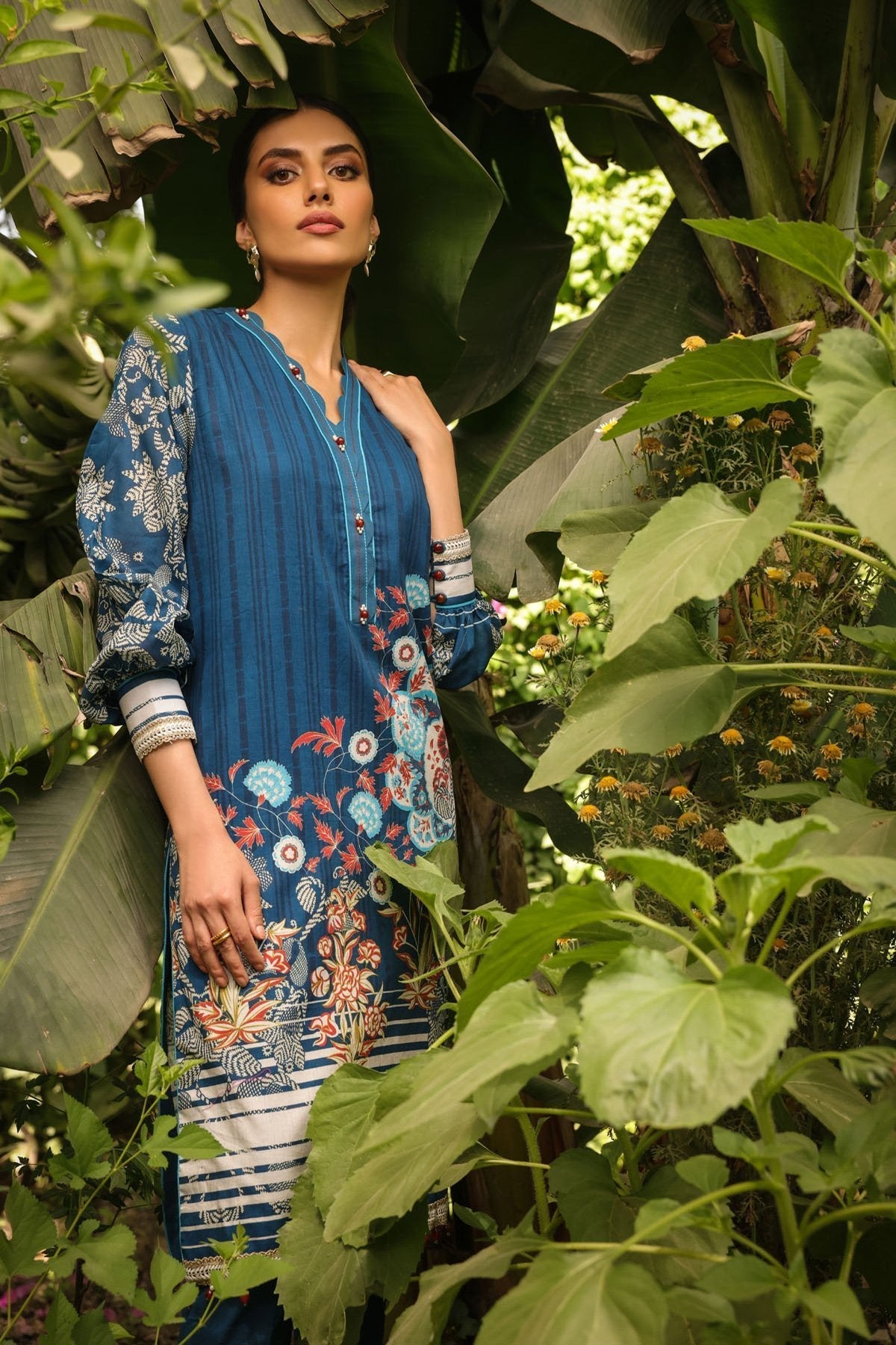 1 Pc Printed Lawn Shirt