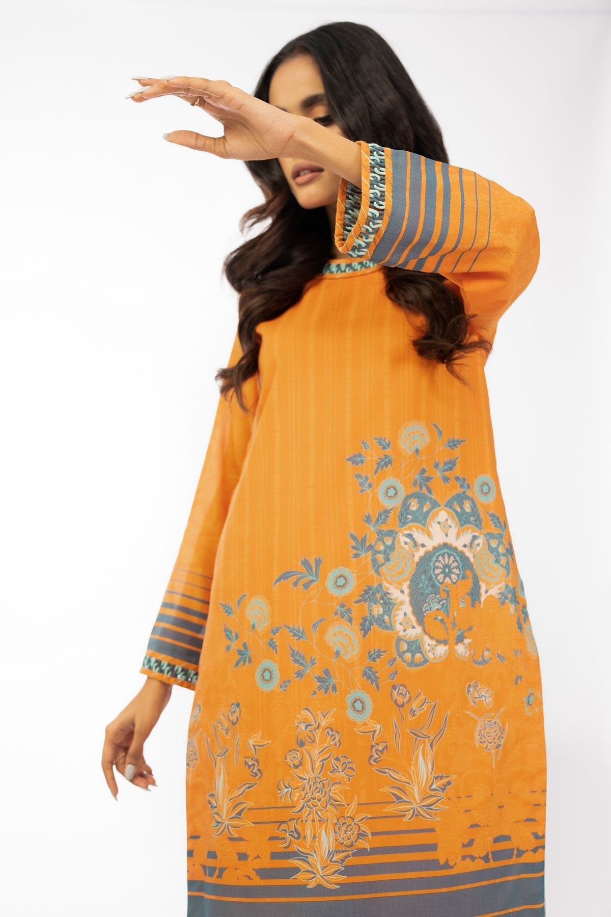 1 Pc Printed Lawn Shirt