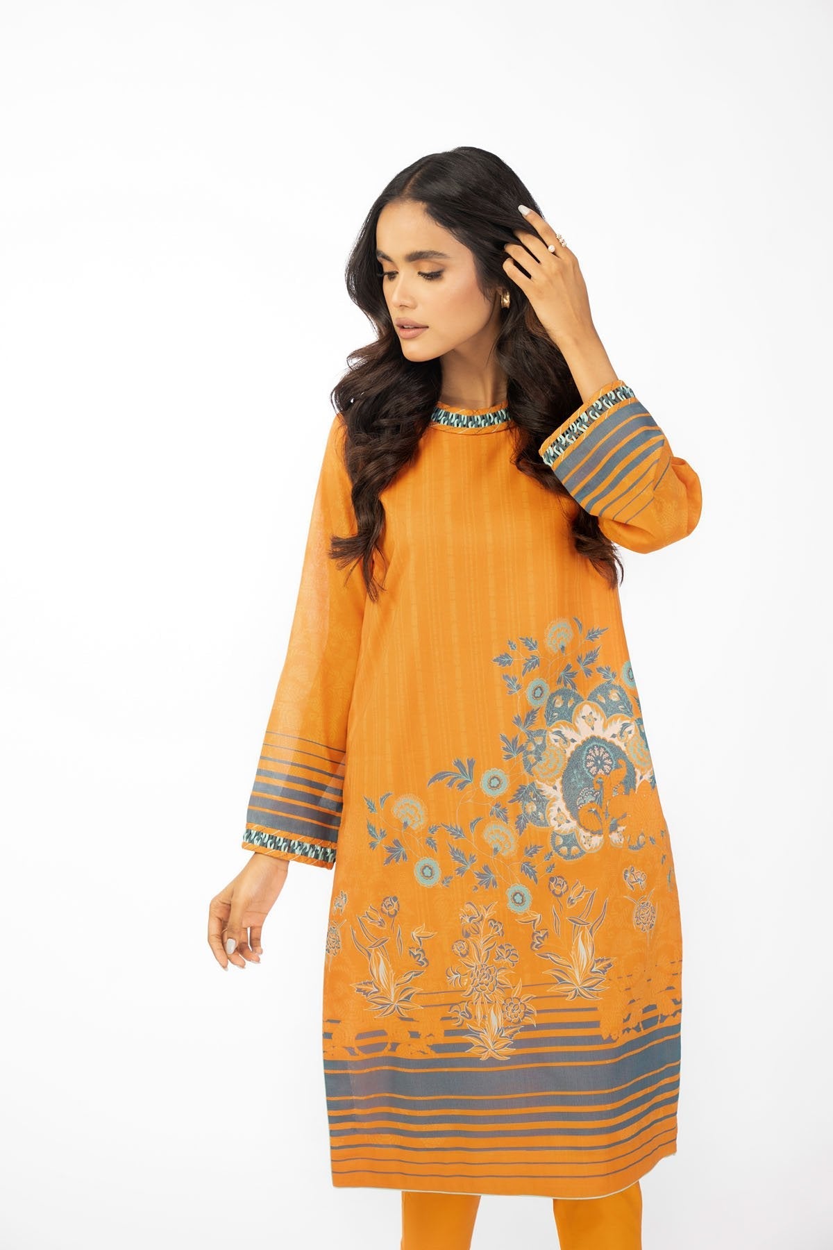 1 Pc Printed Lawn Shirt