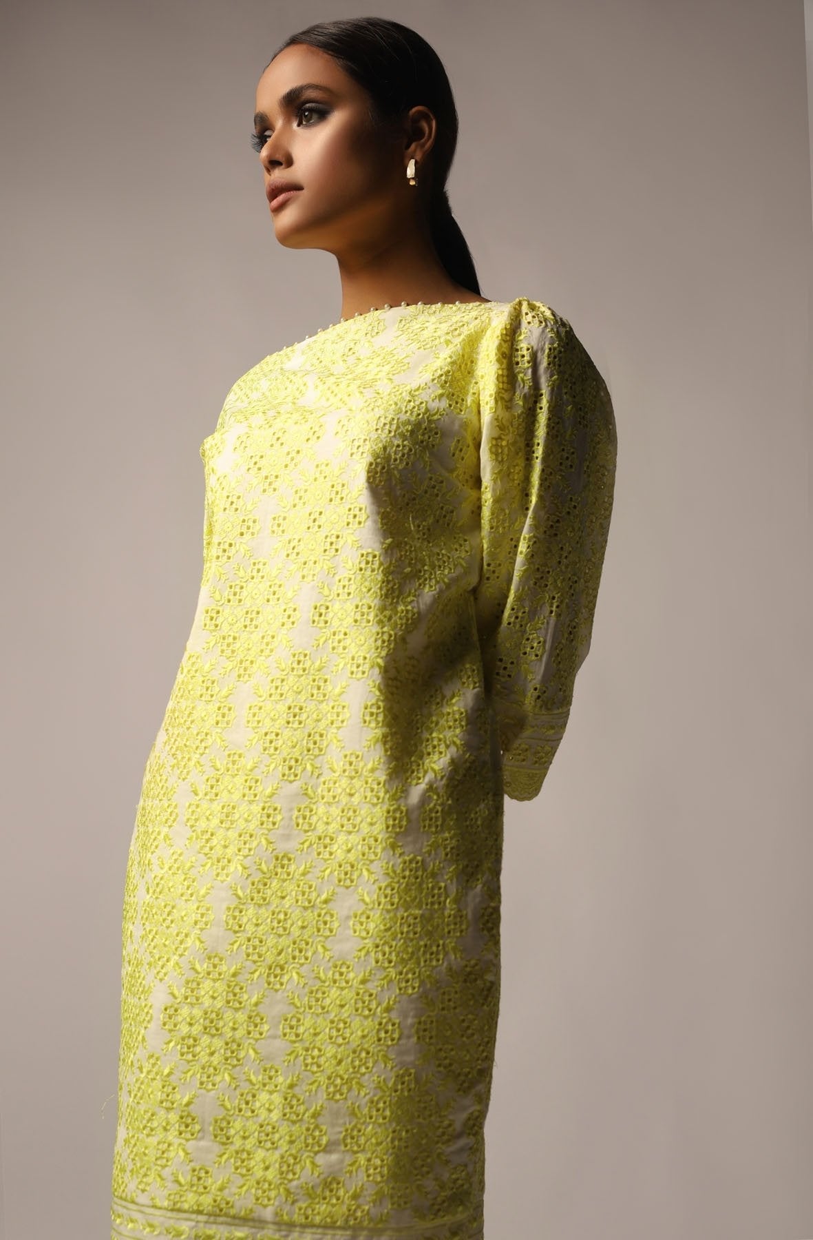 Schiffli Embroidered Fabric (Sold by Per Meter)