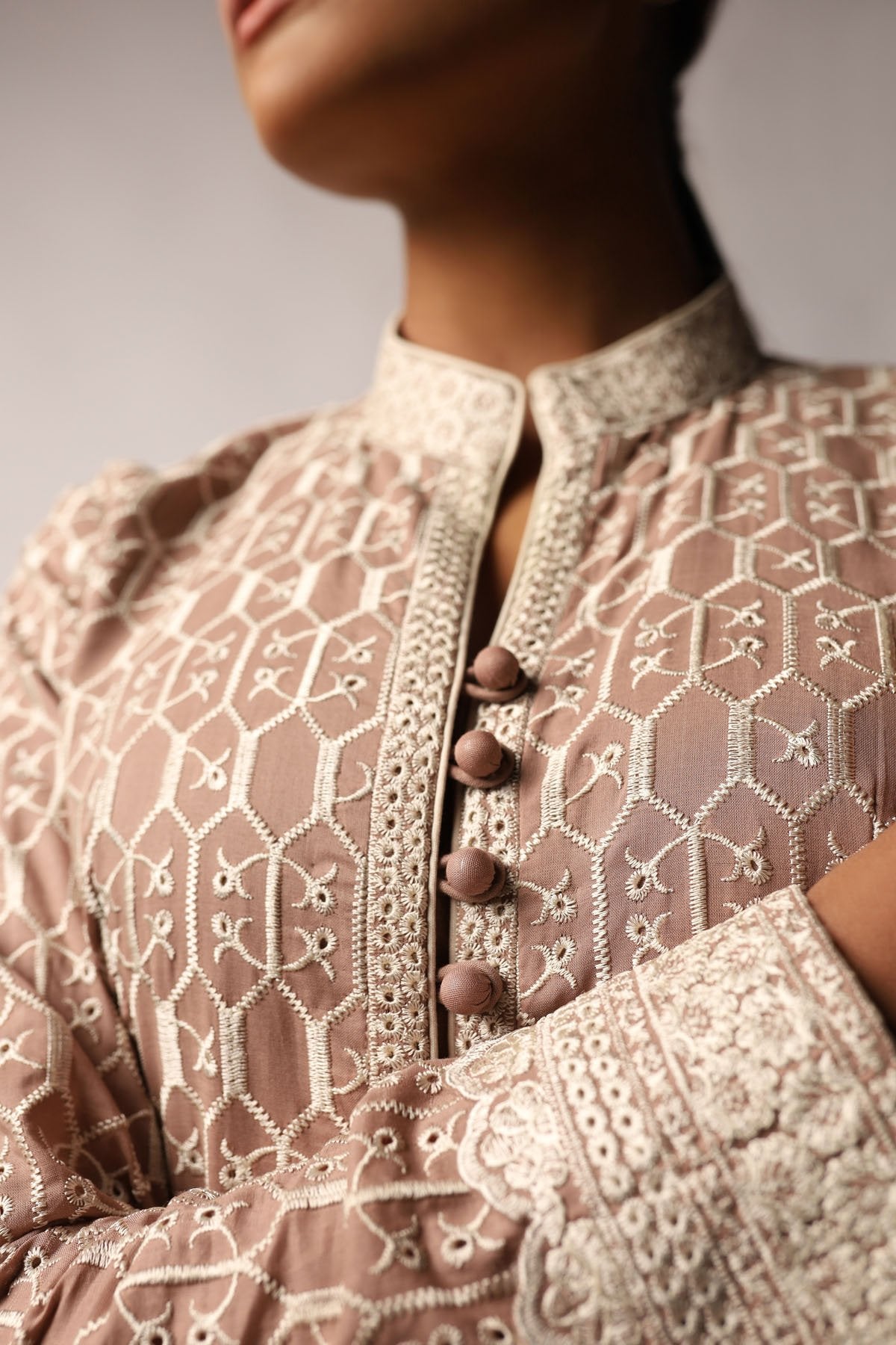 Schiffli Embroidered Fabric (Sold by Per Meter)