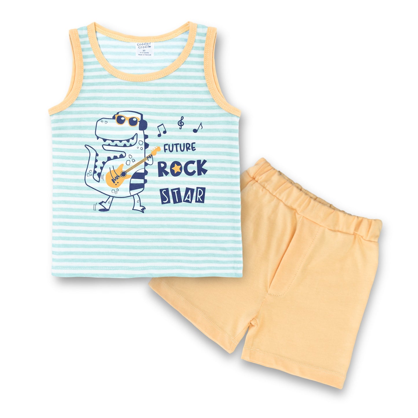 Cuddle & Cradle - Set of Tank-top and Shorts (Dino)