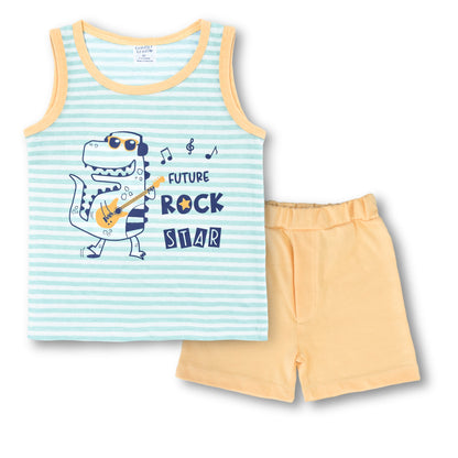 Cuddle & Cradle - Set of Tank-top and Shorts (Dino)