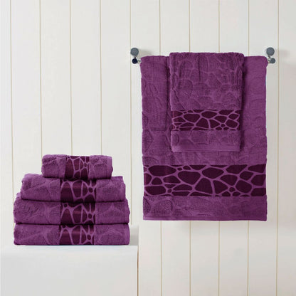 Jacquard Towel - Dark Purple