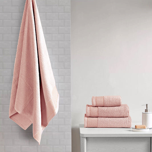 Waffle Pop Corn Towel Pink