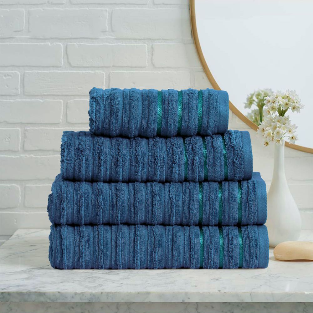 Zig Zag Towel - Blue