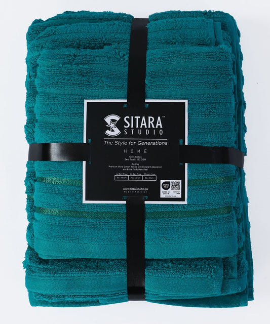 Zig Zag Towel - Green