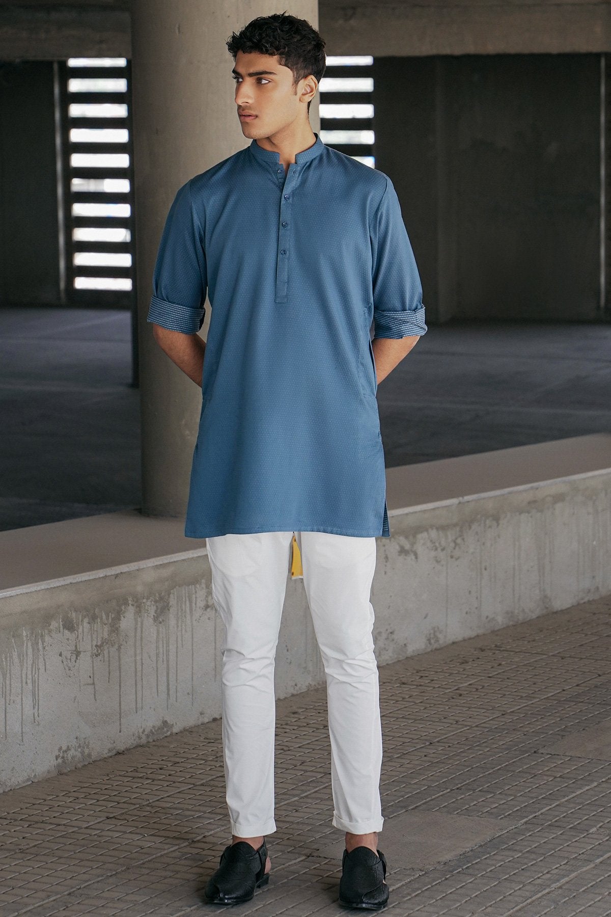 Dyed Dobby Kurta