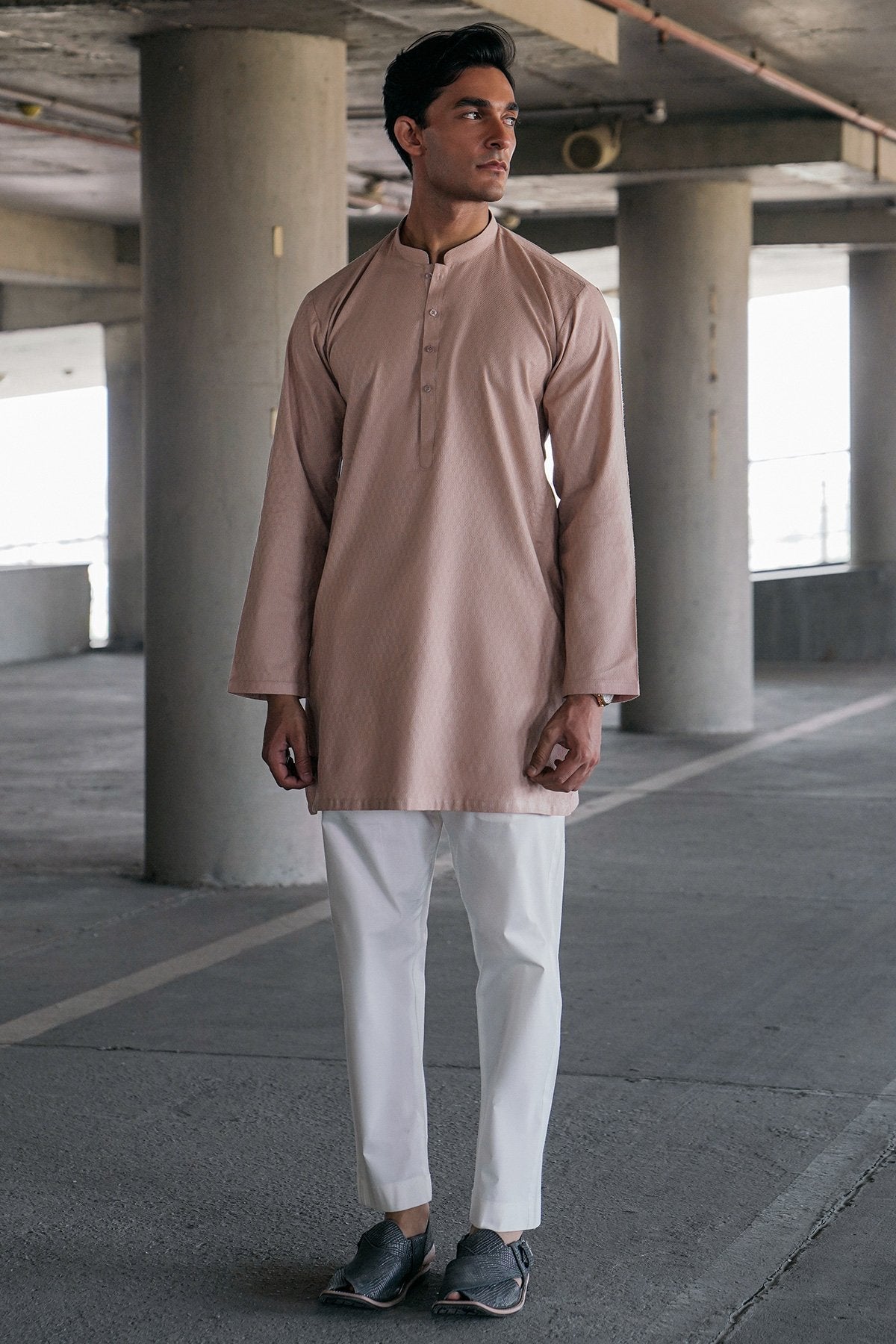 Dyed Dobby Kurta