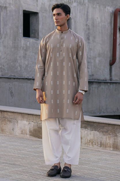 Dyed Jacquard Kurta