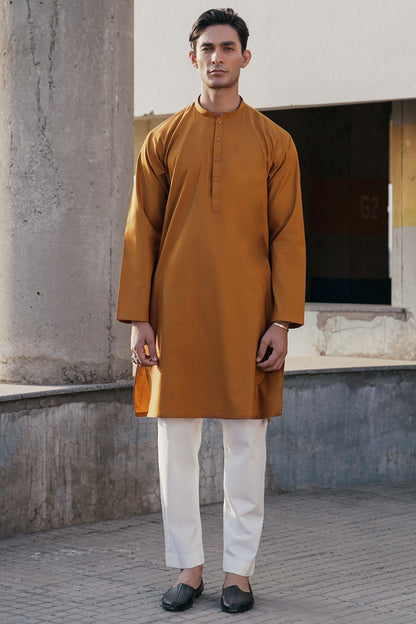 Dyed Jacquard Kurta