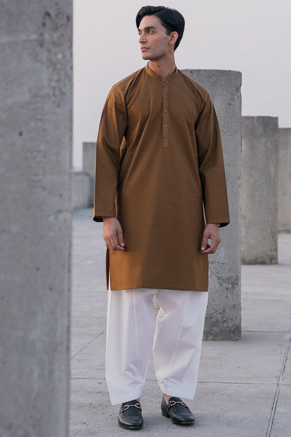 Dyed Jacquard Kurta