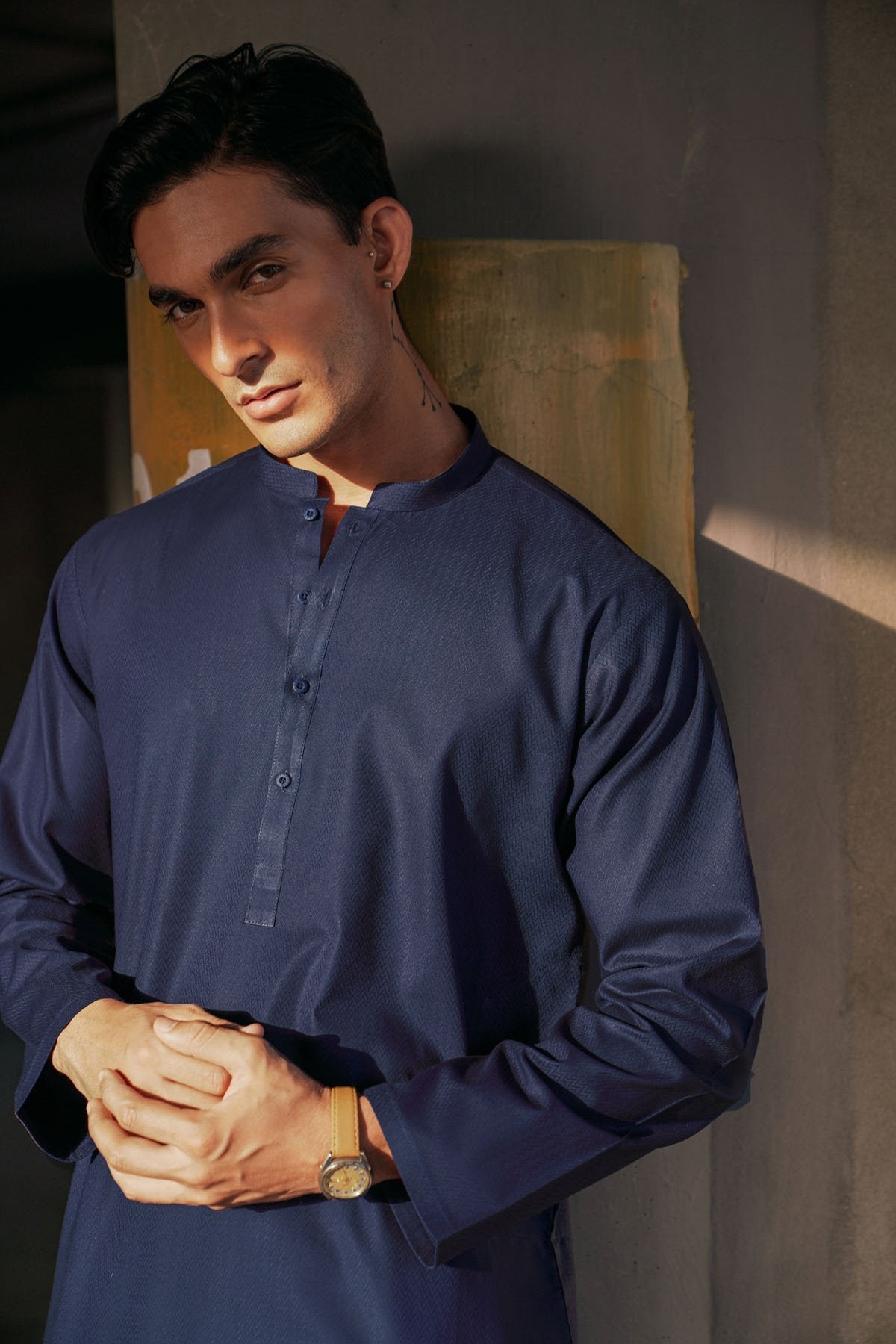 Dyed Jacquard Shirt Trouser