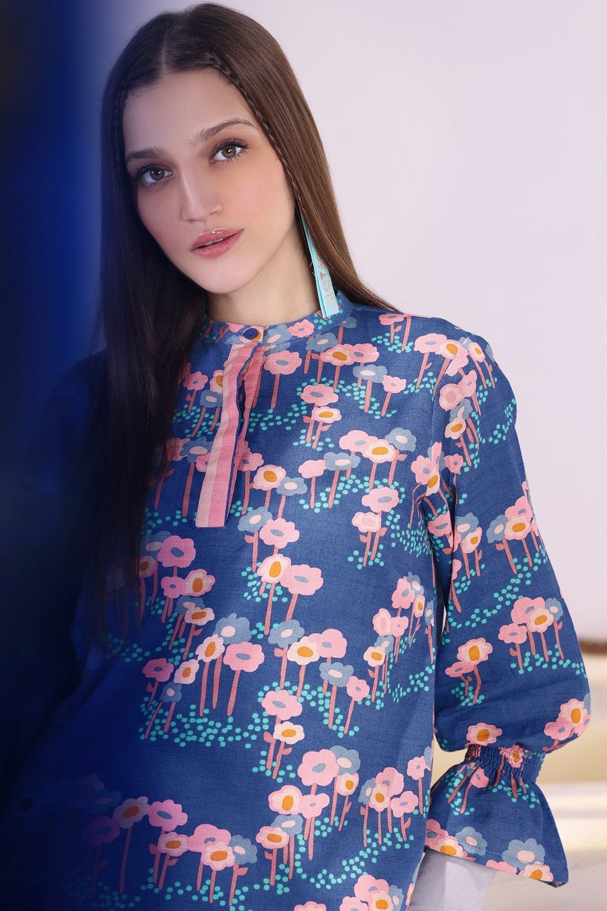 Alkaram - 1 Pc Printed Khaddar Shirt