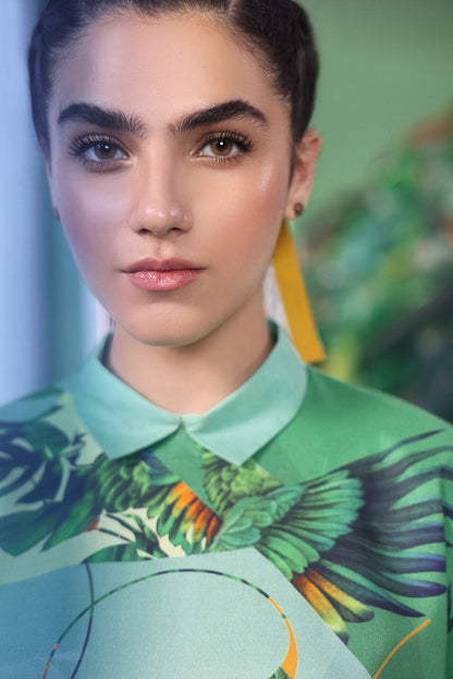 Alkaram - 2 Pc Digital Viscose Suit With Digital Viscose Stole
