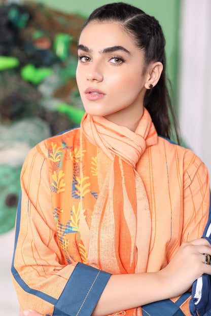 Alkaram - 2 Pc Printed Khaddar Suit With Printed Khaddar Stole