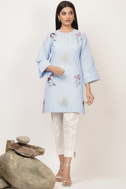 Dyed Embroidered Kurti