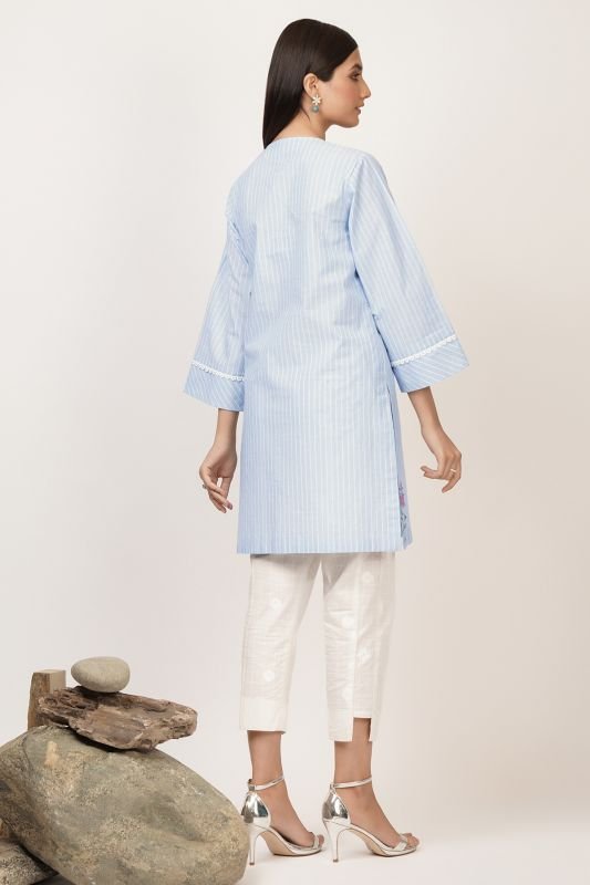 Dyed Embroidered Kurti