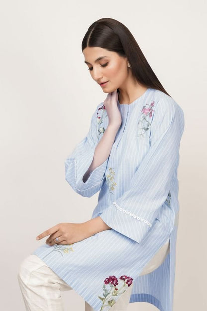 Dyed Embroidered Kurti
