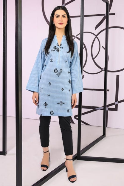Embroidered Yarn Dyed Kurti