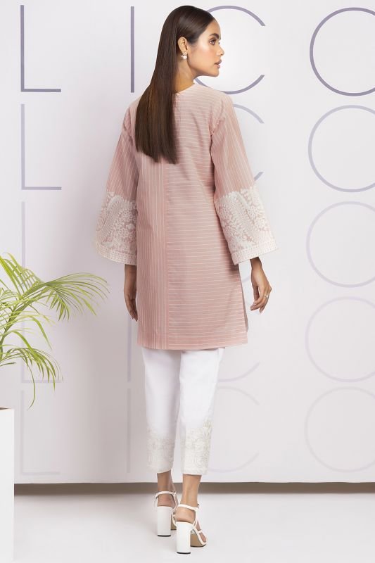 Dyed Embroidered Kurti