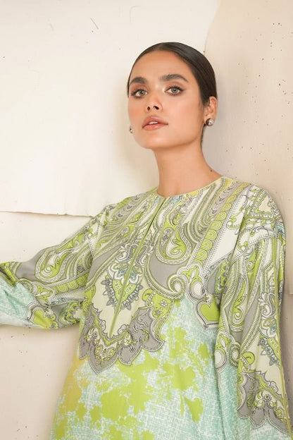 Printed Cotton Satin Kurti