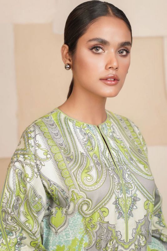 Printed Cotton Satin Kurti