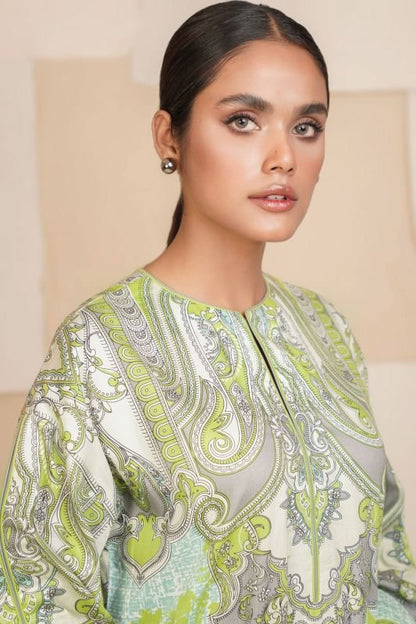Printed Cotton Satin Kurti