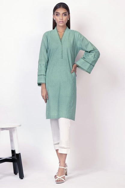 Dyed Jacquard Kurti
