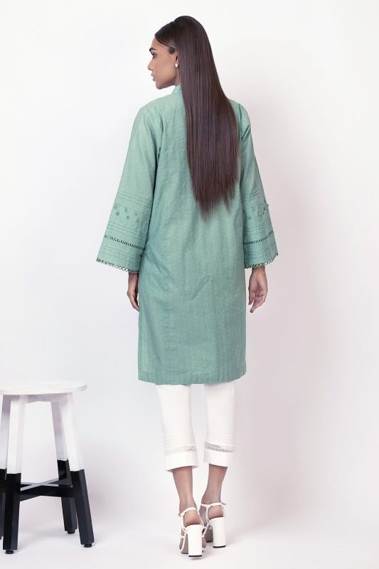Dyed Jacquard Kurti