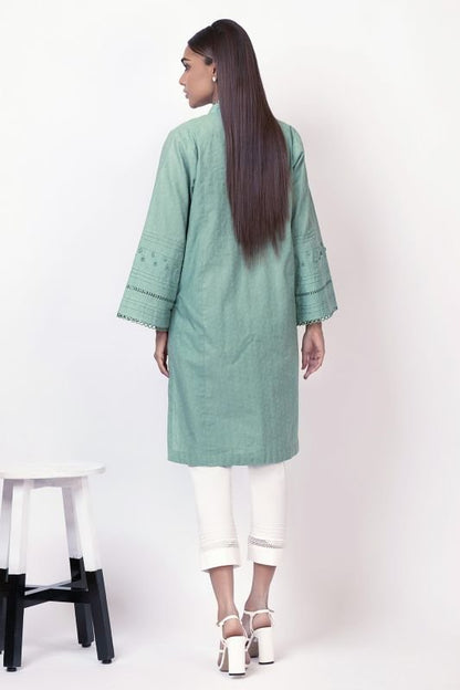 Dyed Jacquard Kurti