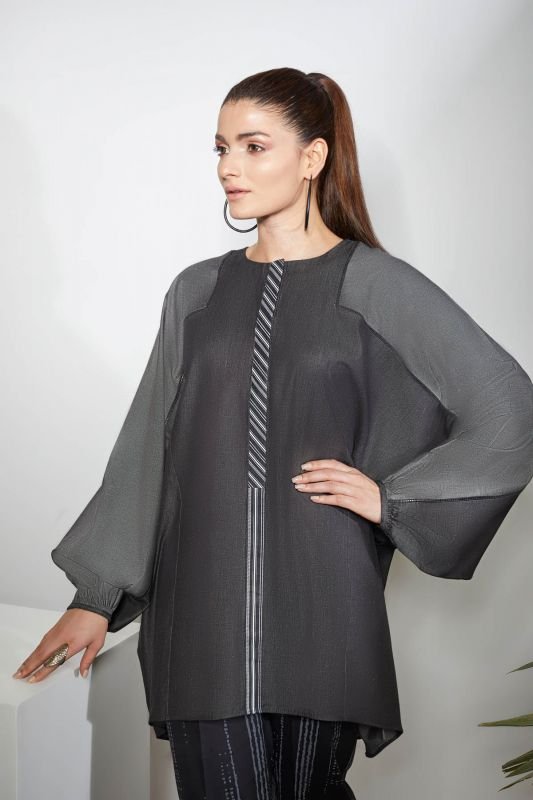 Dyed Denim Kurti