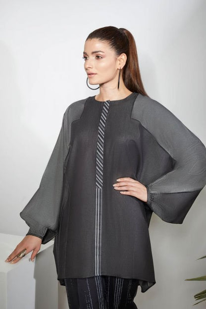 Dyed Denim Kurti