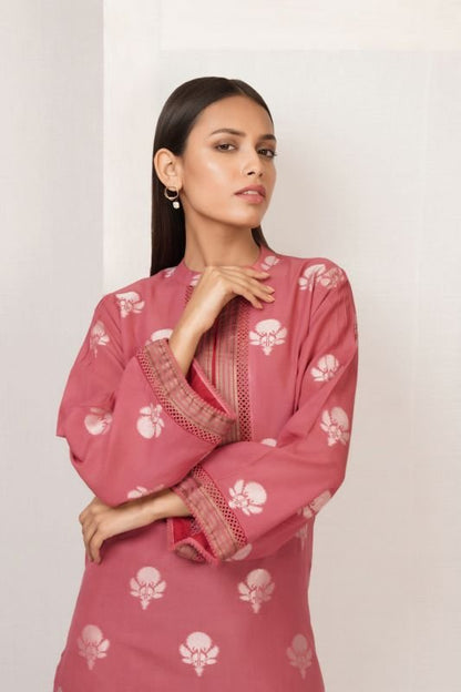 Dyed Jacquard Kurti